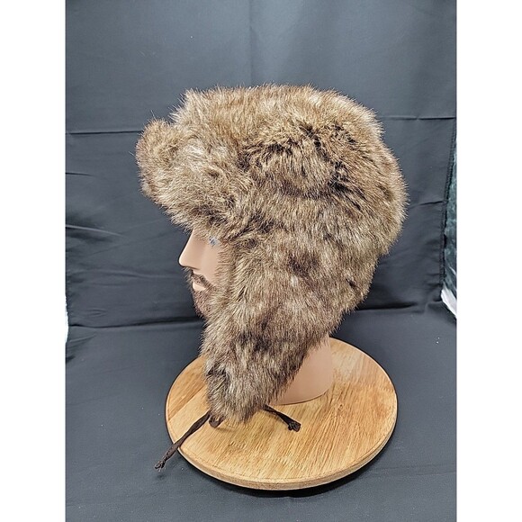 Mossimo Faux Fur Trapper Hat Brown Unisex One Size Fits Most - Picture 1 of 6